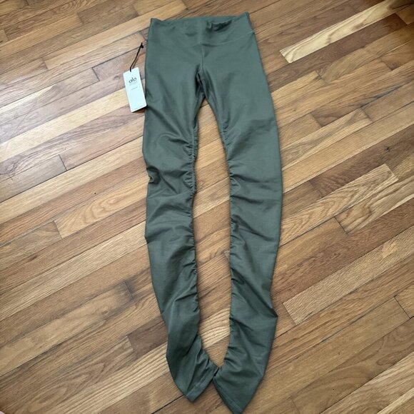 ALO Pants - Alo Yoga Women's Idol Legging Green Olive Size XS